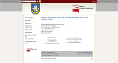 Desktop Screenshot of bip.biblioteka.gminatarnow.pl